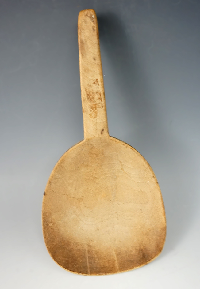 9 3/8" nicely made wooden ladle from New York.