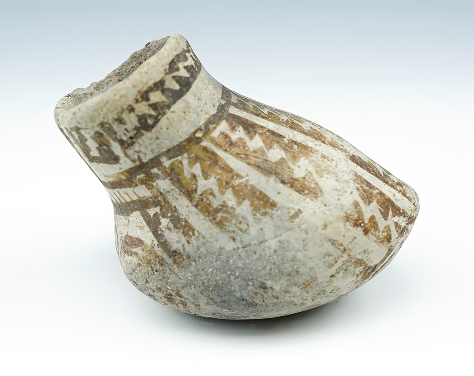 Unique! 3 1/8" long miniature Anasazi Pottery Vessel found in New Mexico.