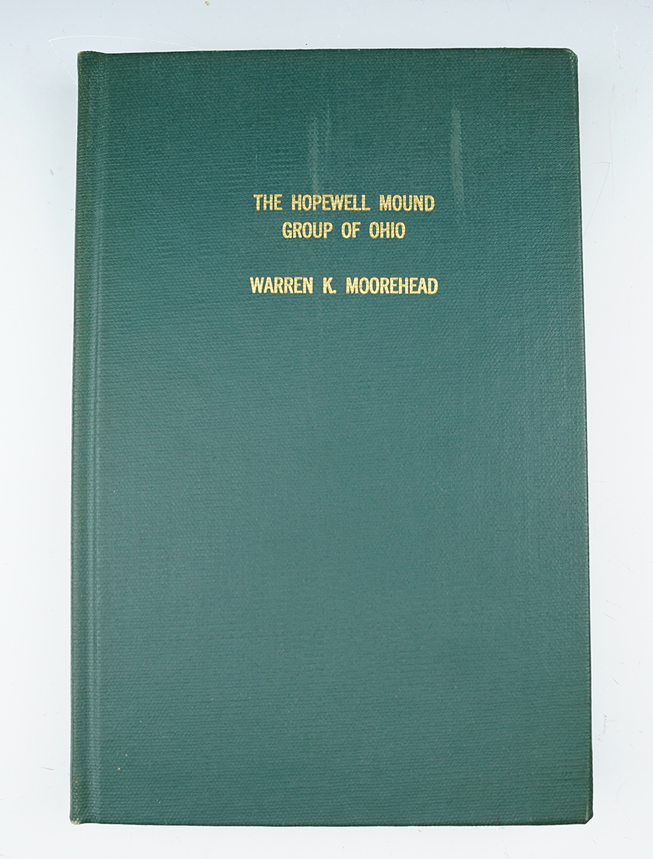 Rare hardcover book - first edition, 1922: "The Hopewell Mound Group of Ohio" by  Morehead.