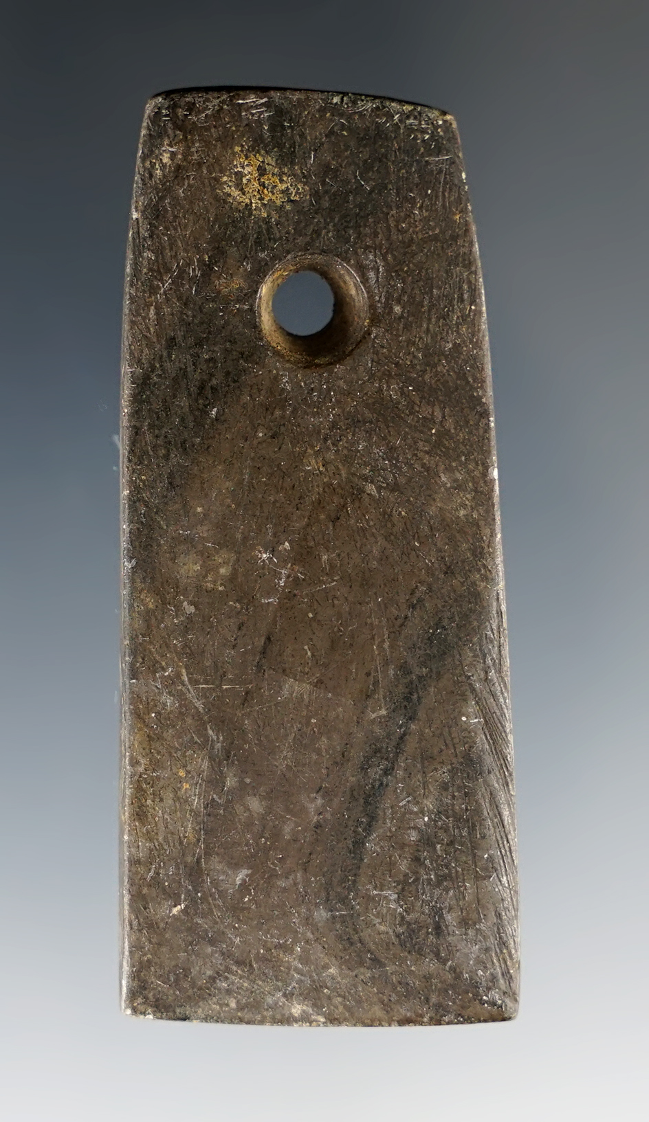 Nicely patinated 2 3/8" Miniature Pendant found in Ohio.