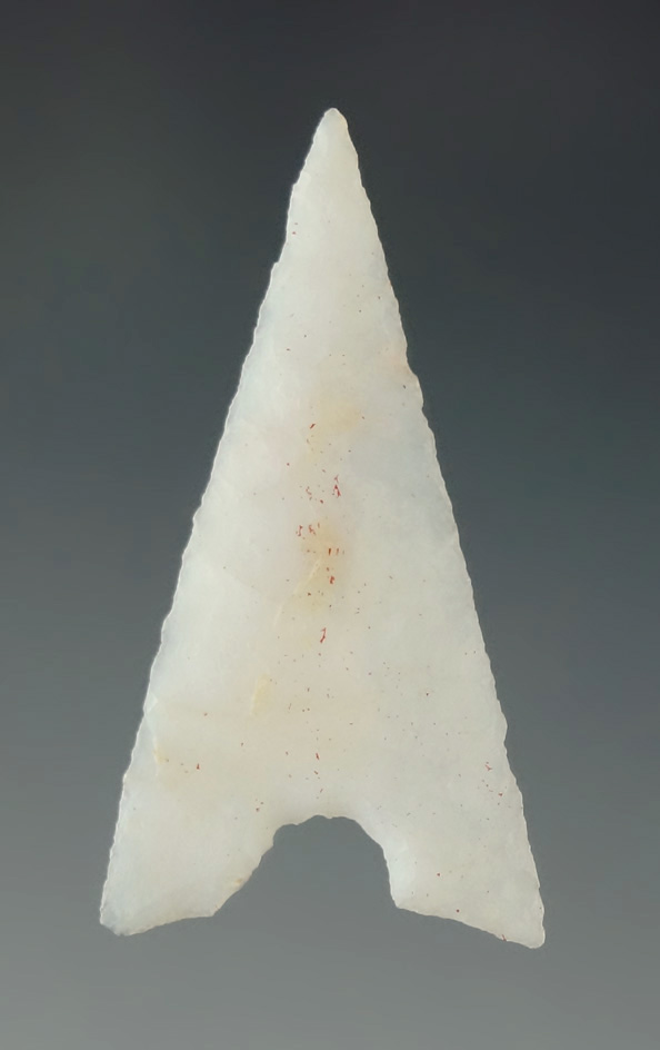 Pcitured! Well flaked 1 5/16" Garza point - Texas. Ex.  Shewey. Pictured Central States Journal