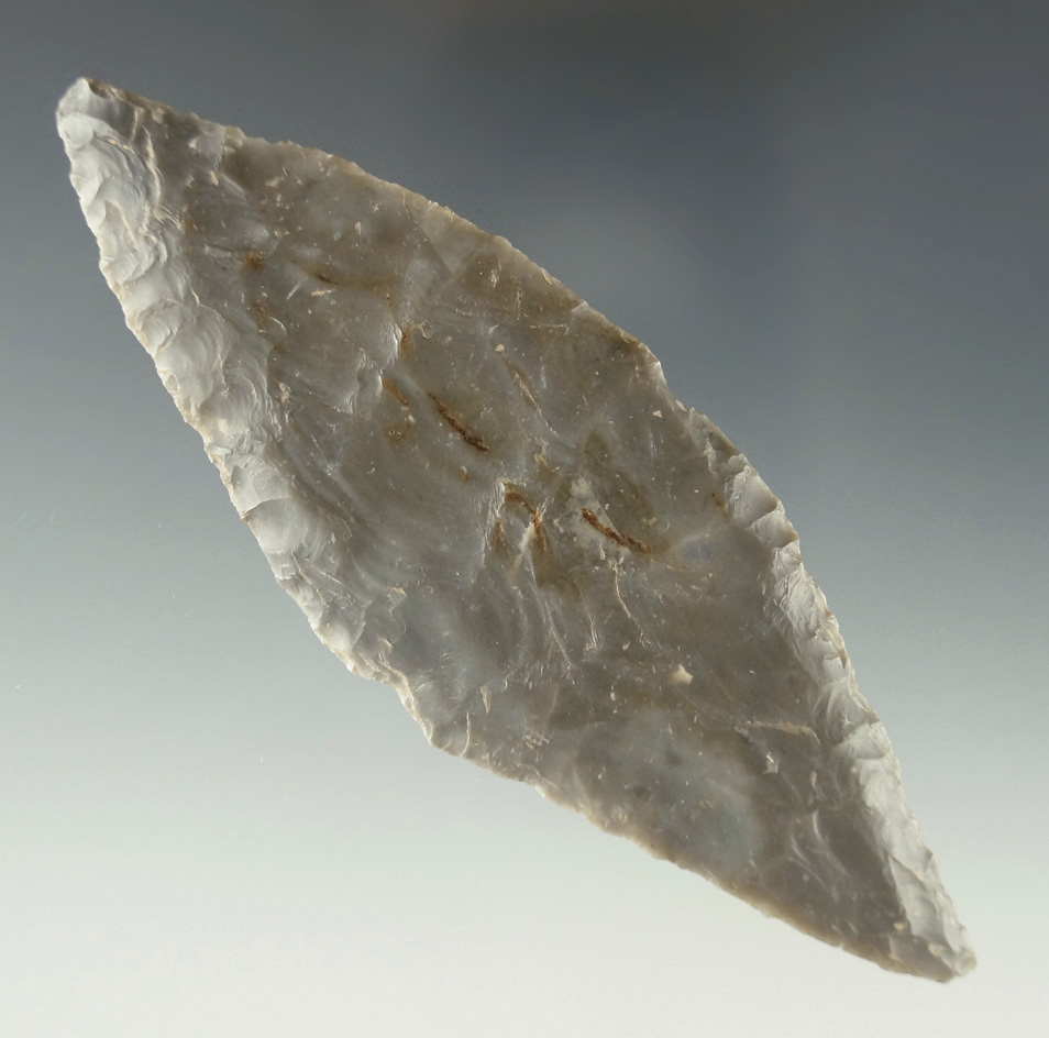 Pictured! Rare style Mid-notched 4 5/16" Harahey - Texas. Ex. Shewey.  Featured in Overstreet 15.