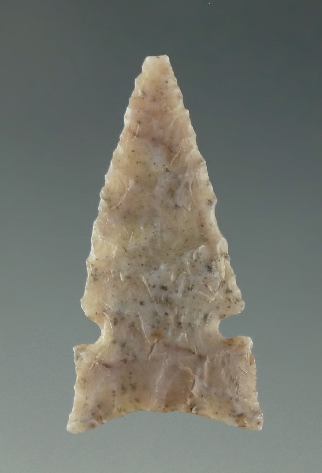 1" Washita sidenotch made from attractive material found in Texas. Ex. Charlie Shewey collection.