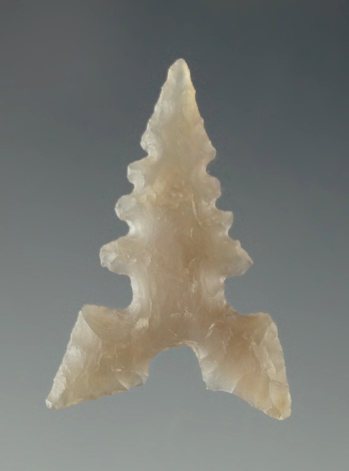 Excellent style and beautiful semi-translucent chalcedony material on this 1 1/16" Toyah - Texas.