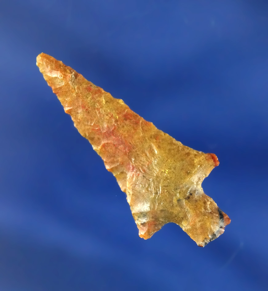 1 1/2" Wallula Gap made from multicolored agate found near the Columbia River.