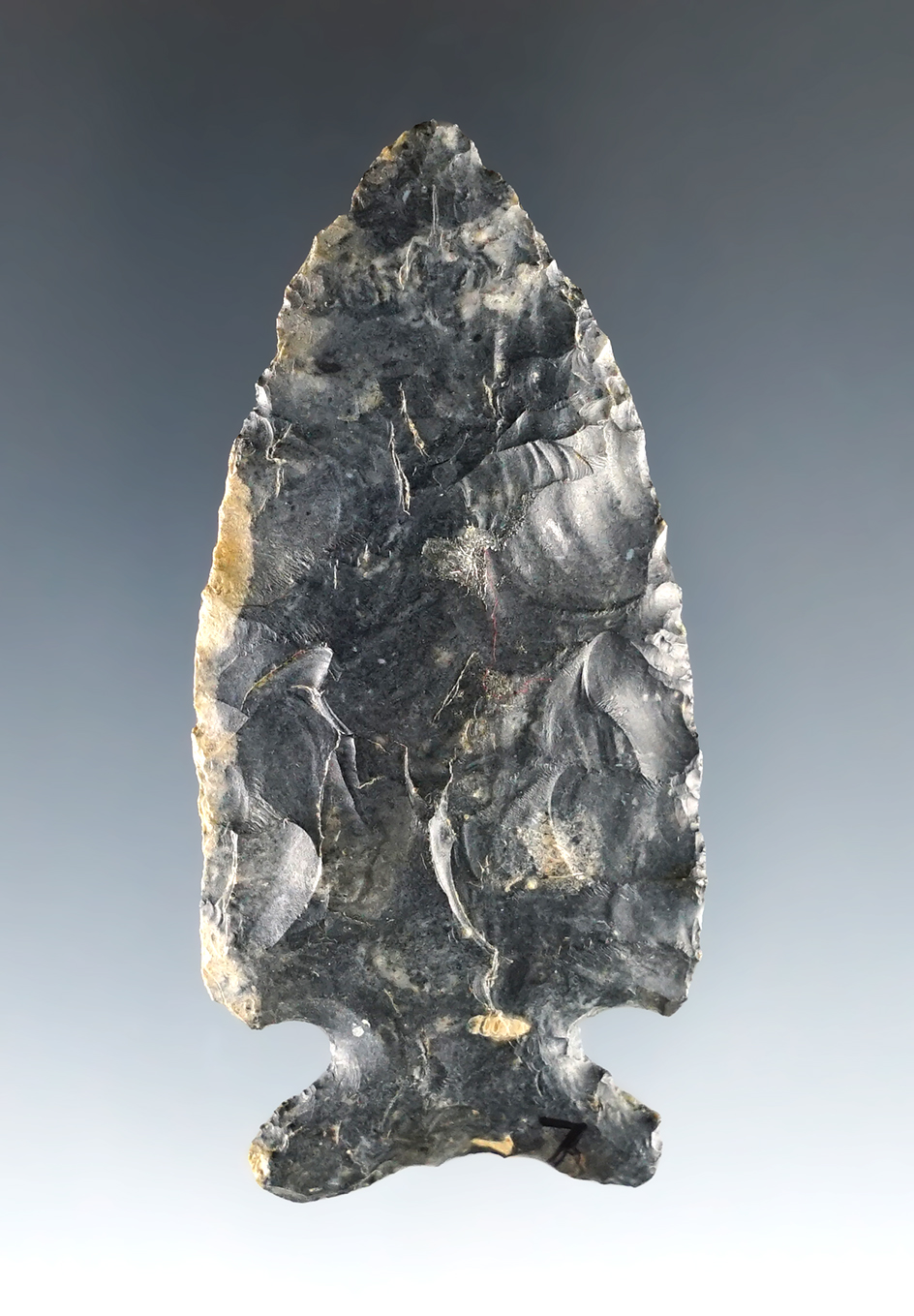 Nice 2 1/2" Ohio Cornernotch made from Coshocton Flint.