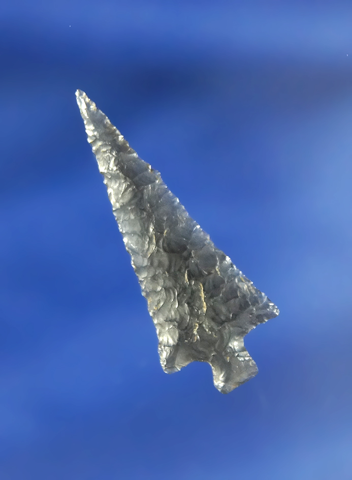 1 5/16" Obsidian Rose Springs that is very well crafted. Found in Oregon.