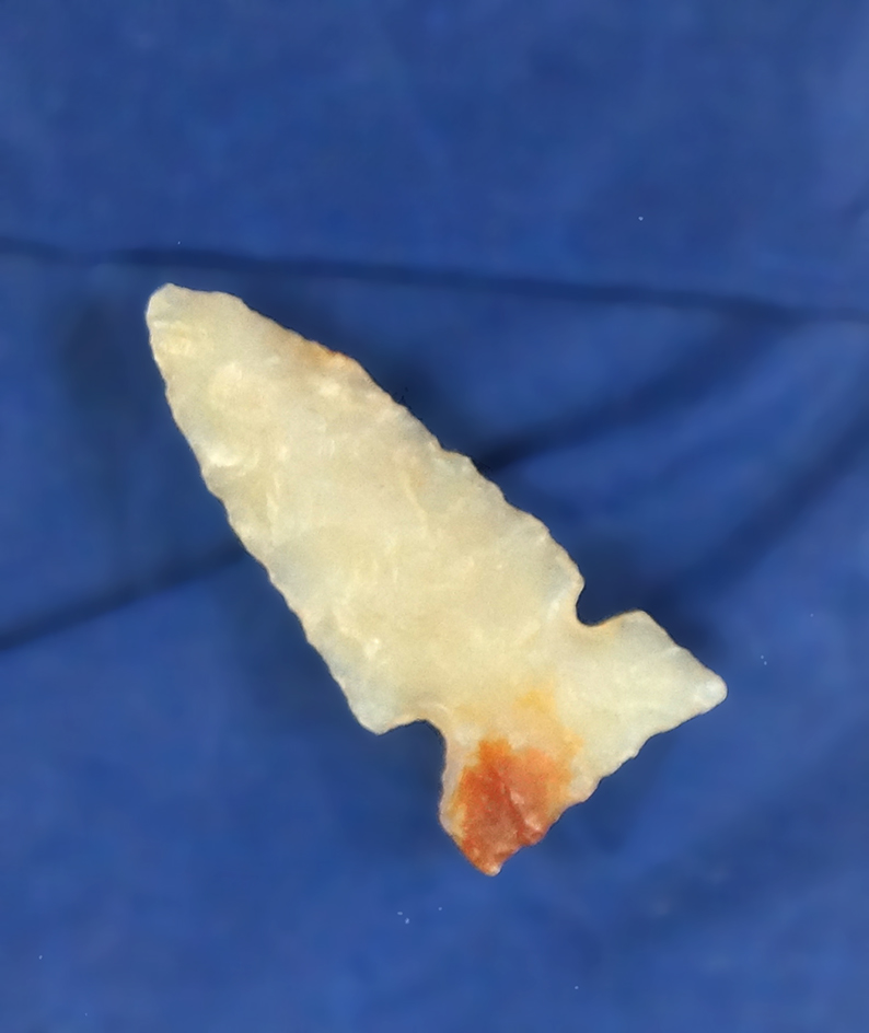 1 1/4" Desert Sidenotch made from red and white agate found near the Columbia River.