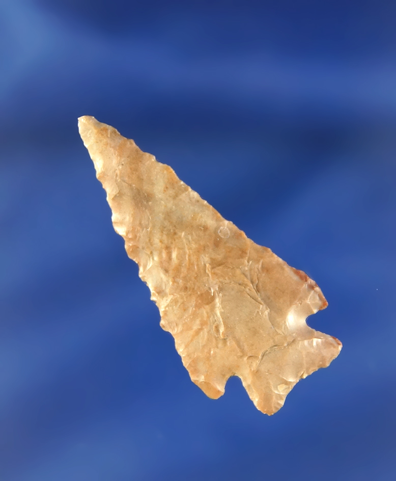 1 5/8" nicely styled Snake River Dart Point made from multicolored modeled material, Oregon.