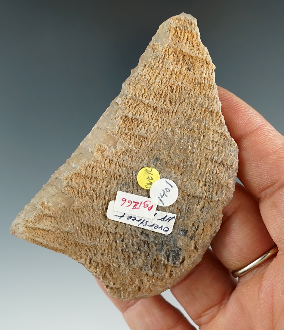 Pictured! 3 1/8" Side Knife made from sheet chalcedony found near the Hood River, mid-Columbia. Pict