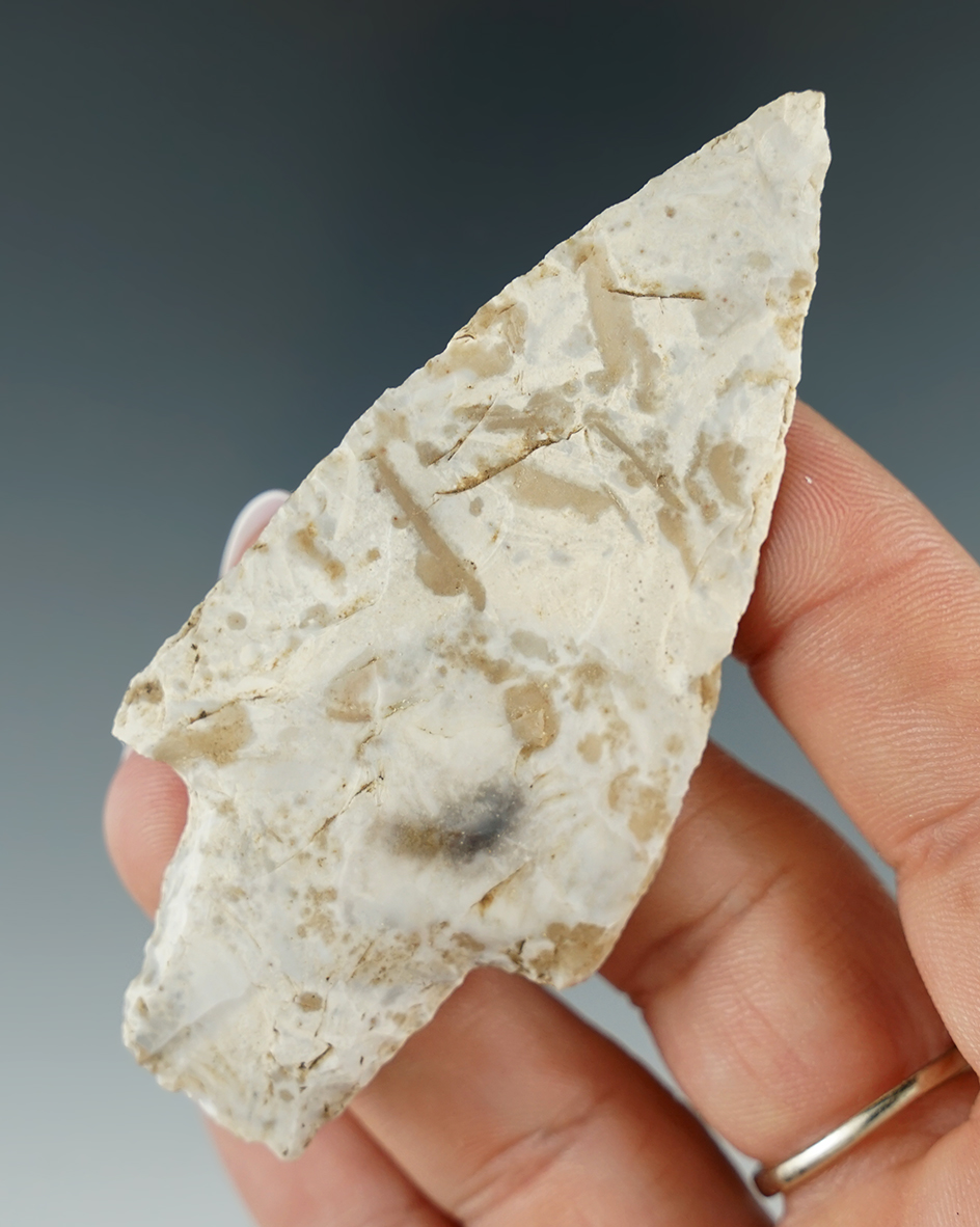 3 1/8" Dixon made from attractive material found in Montgomery Co., Missouri.