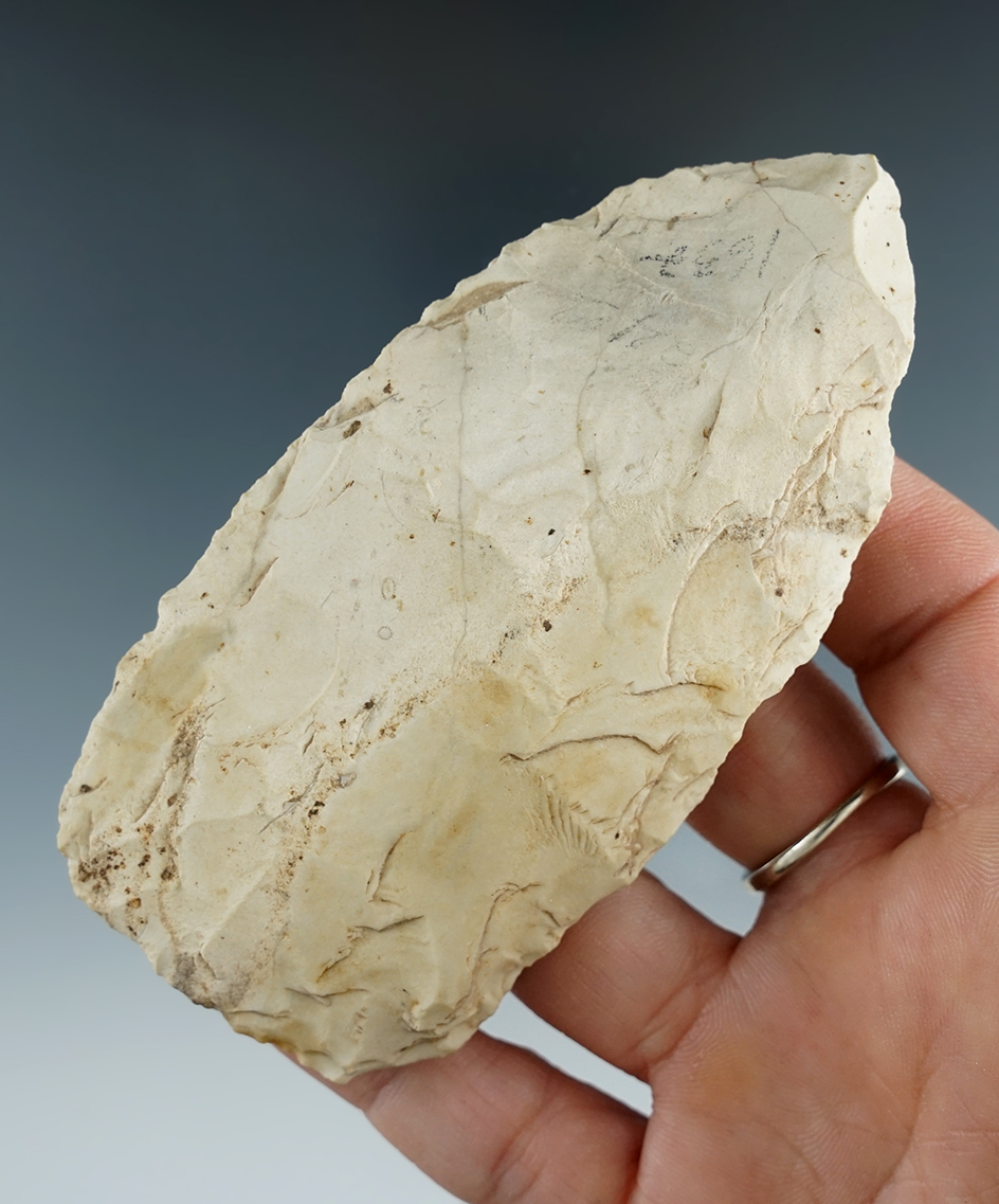 3 15/16" Flint Blade found in Lincoln Co., Missouri.