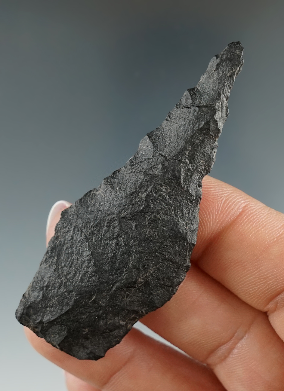 2 11/16" Windust/Scottsbluff made from basalt in a drill form found near the Columbia River, WA.