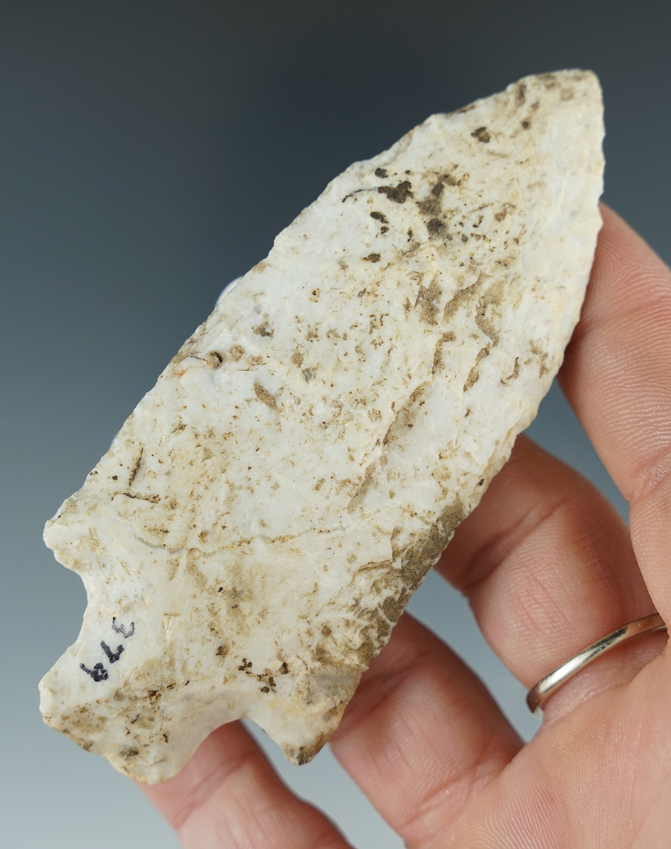 3 5/8" heavily patinated Etley found in Missouri.