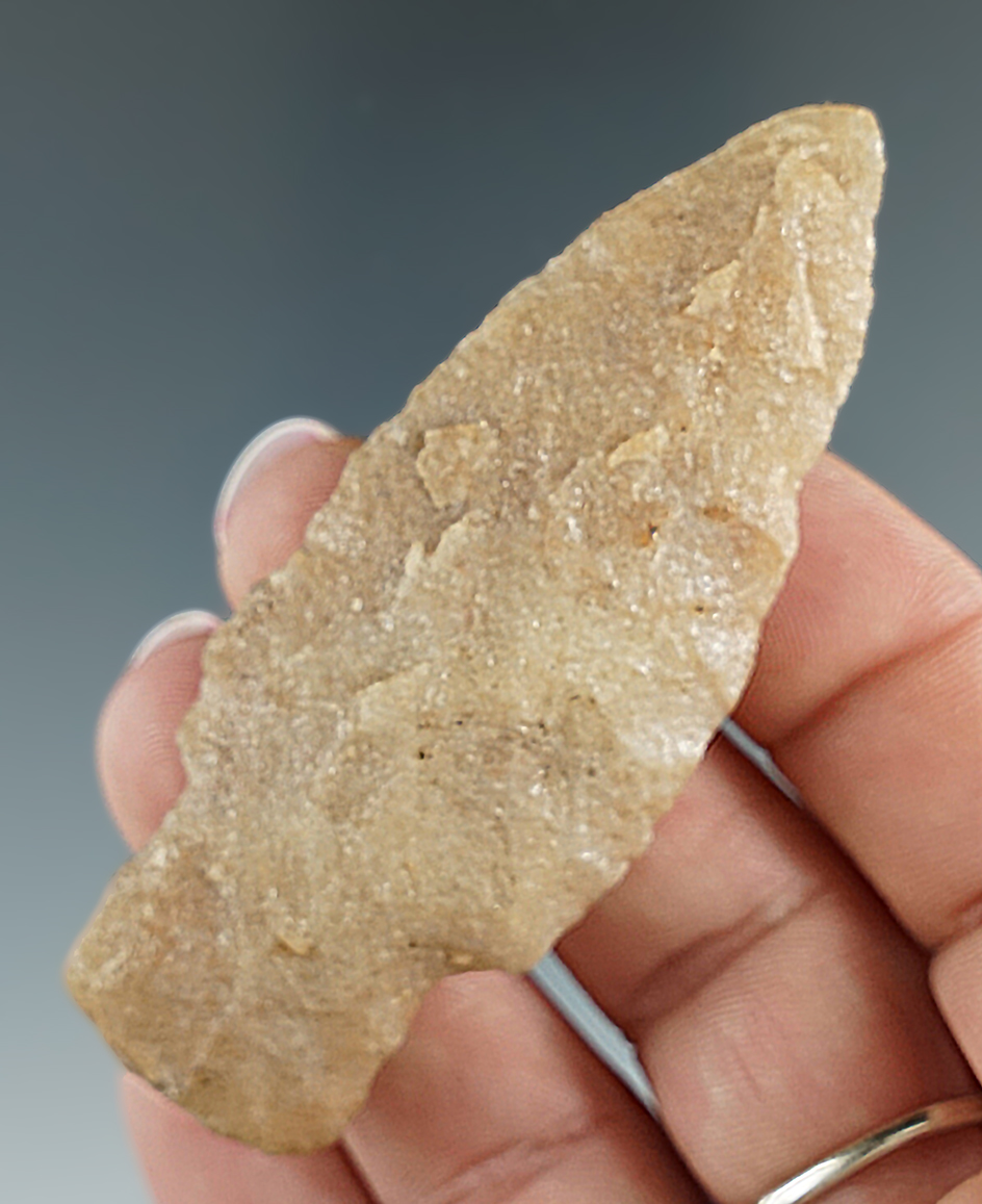 2 7/8" Cody Complex/Alberta made from quartzite found in northwestern Illinois. Motley COA.