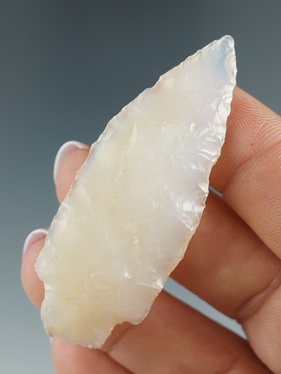 Pictured! 2 1/4" Shaniko Stemmed - opaque chalcedony found near the Columbia River, Washington.