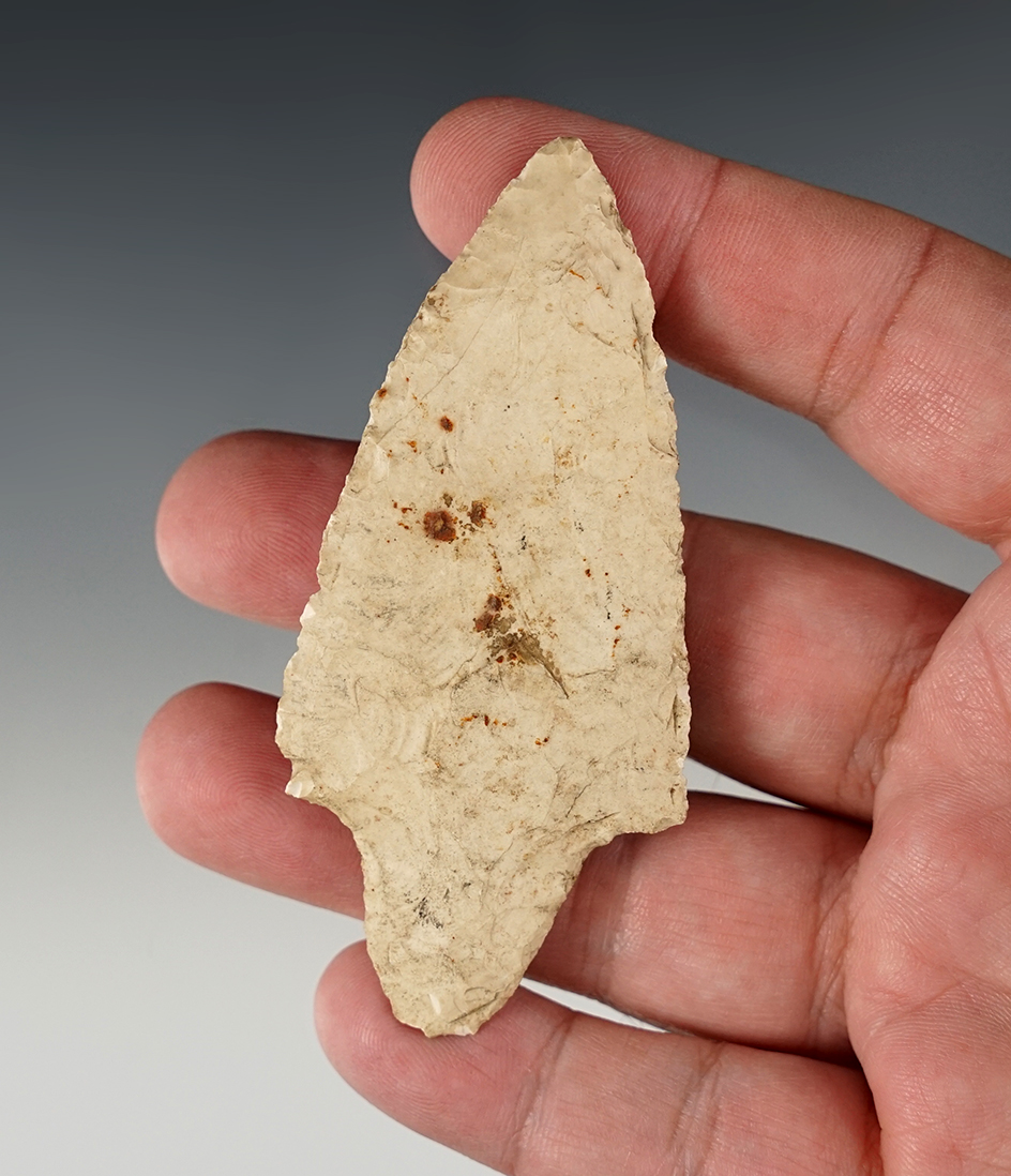 3 3/8" Adena found in Illinois.