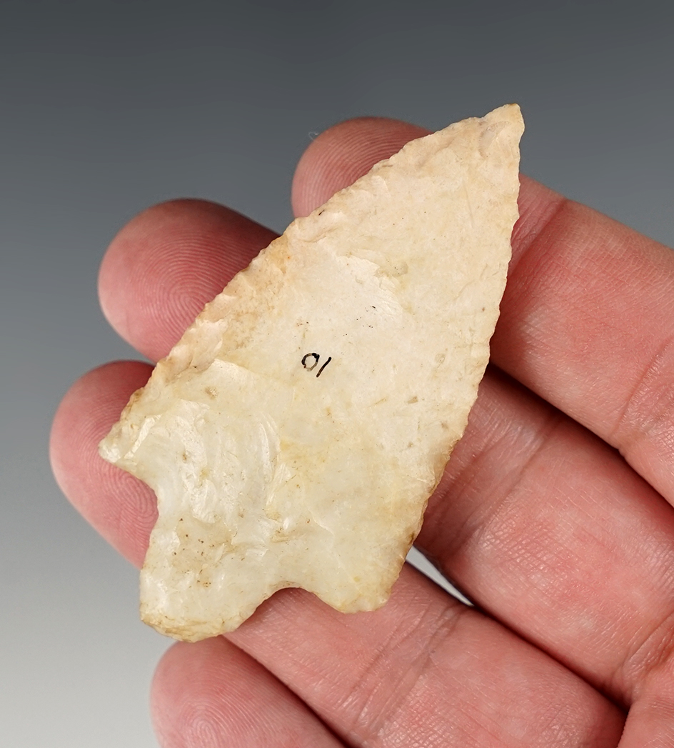 Nicely styled 2 11/16" Adena found in Illinois.