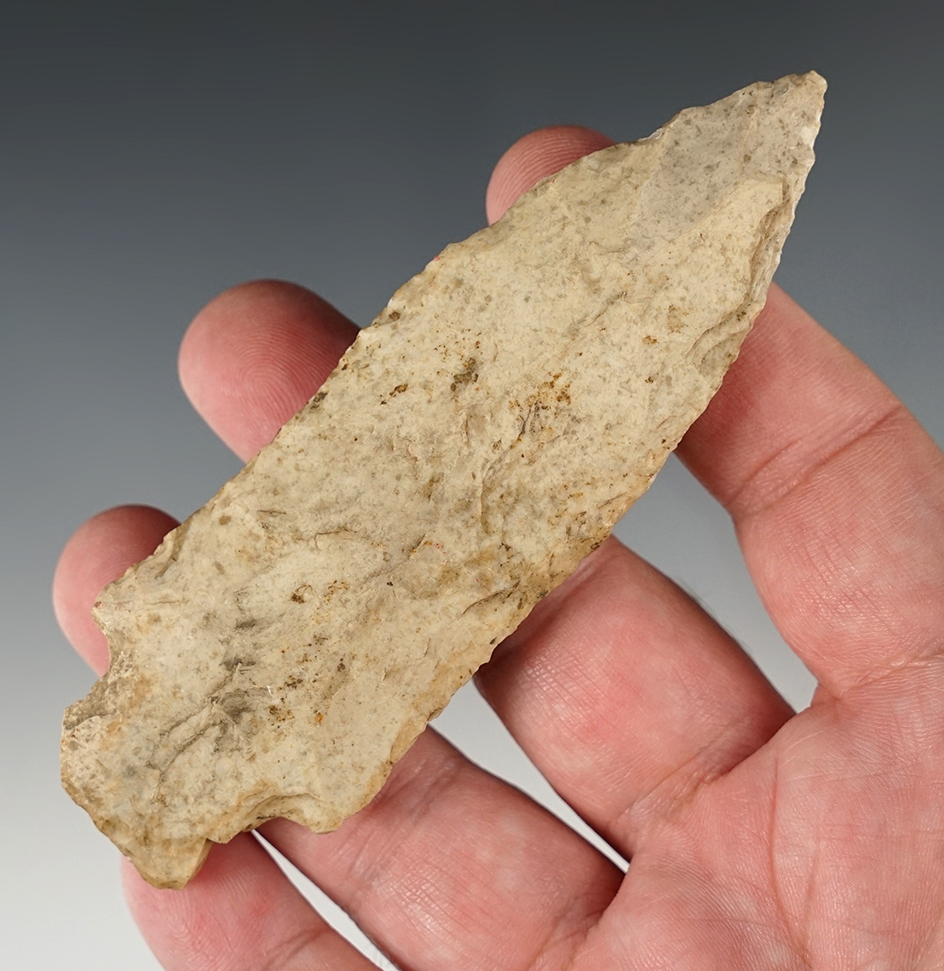 4 5/16" heavily patinated Etley found in Illinois.