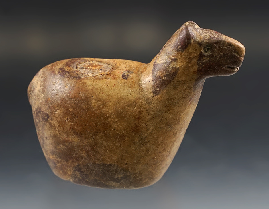 Outstanding  2 7/8" tall Llama Canopa found in Peru.