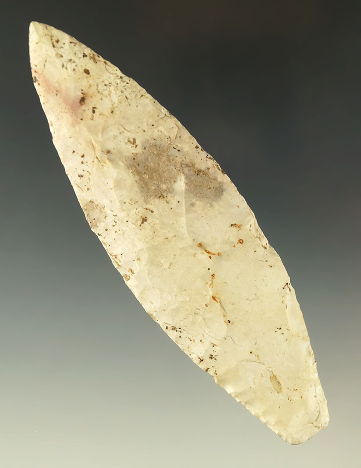 4 3/4" Nebo Hill - Illinois. Ex. Charlie Shewey.  Davis G-9 COA. Deaccessioned  Museum Artifact!