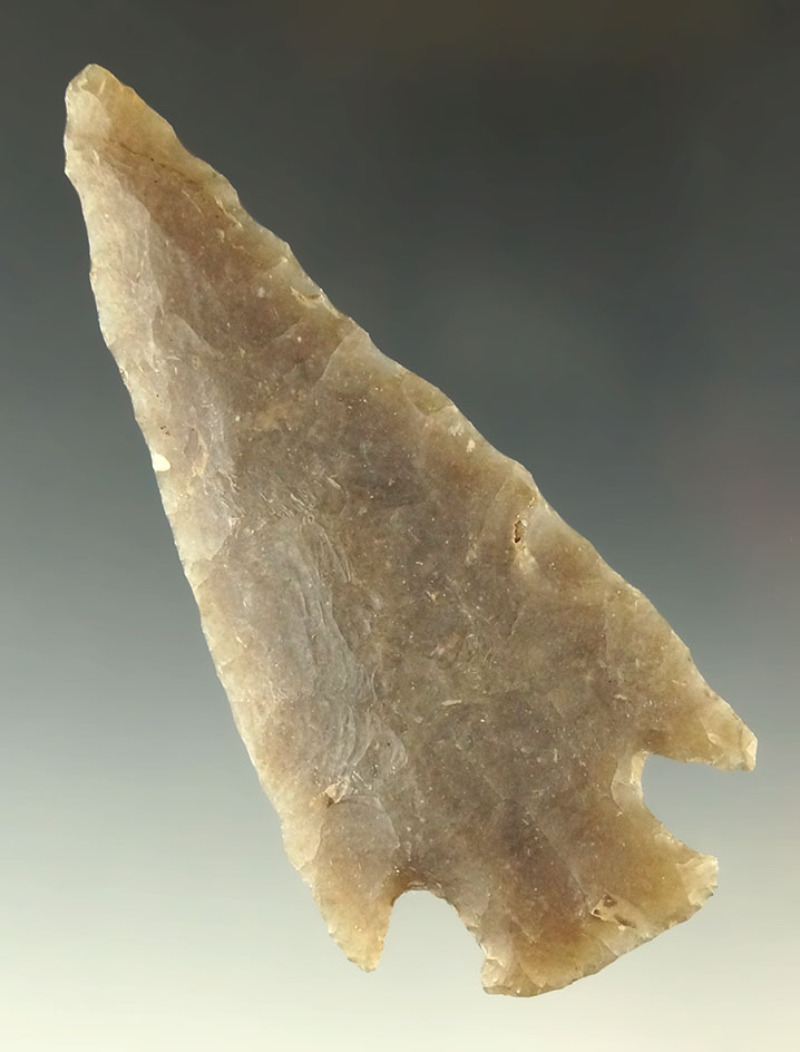 3 3/4" Motley - Kentucky - Ex. Charles Shewey. Knox County chert. Comes with a Davis COA.