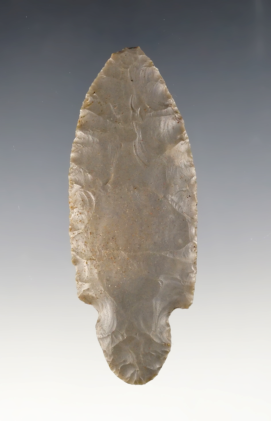 Nice 3 1/4" Adena made from hornstone. Found in the Midwestern U.S.