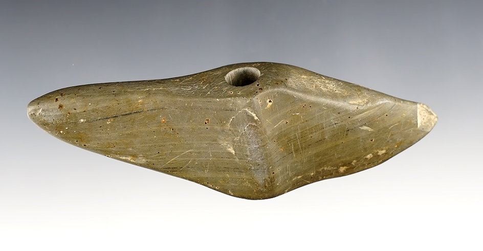 5" wide Wing Bannerstone found in the Hardin/Hancock Co., area of Ohio. 