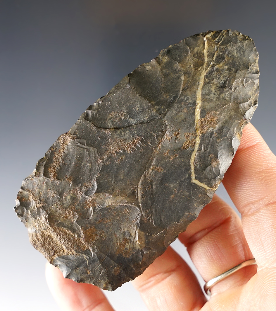 3 1/2" Cache Blade from Coshocton Flint. From the Medina County Cache!