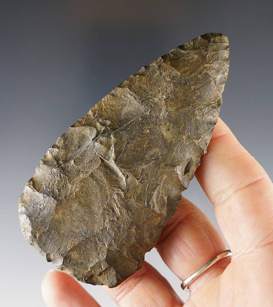 3 9/16" Cache Blade from Coshocton Flint. From the Medina County Cache!