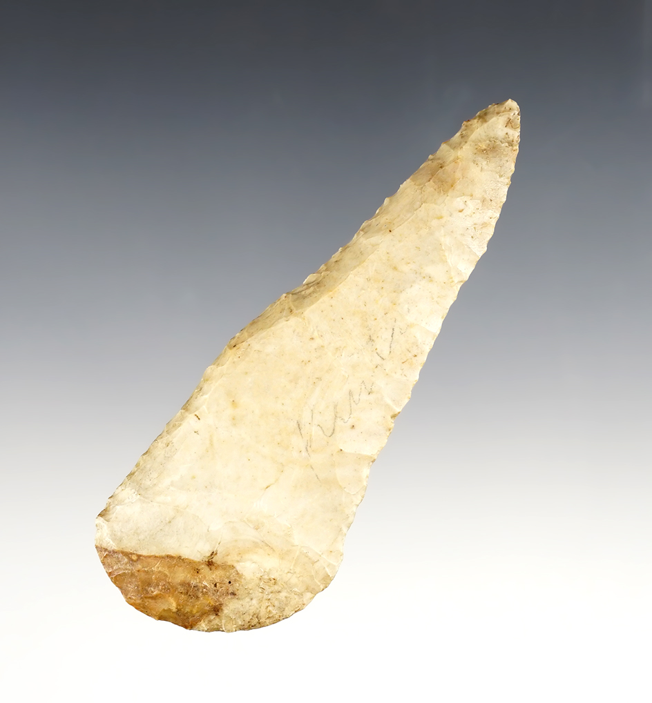 Well patinated 4 1/8" Beveled Knife found in Marion Co., Ohio.