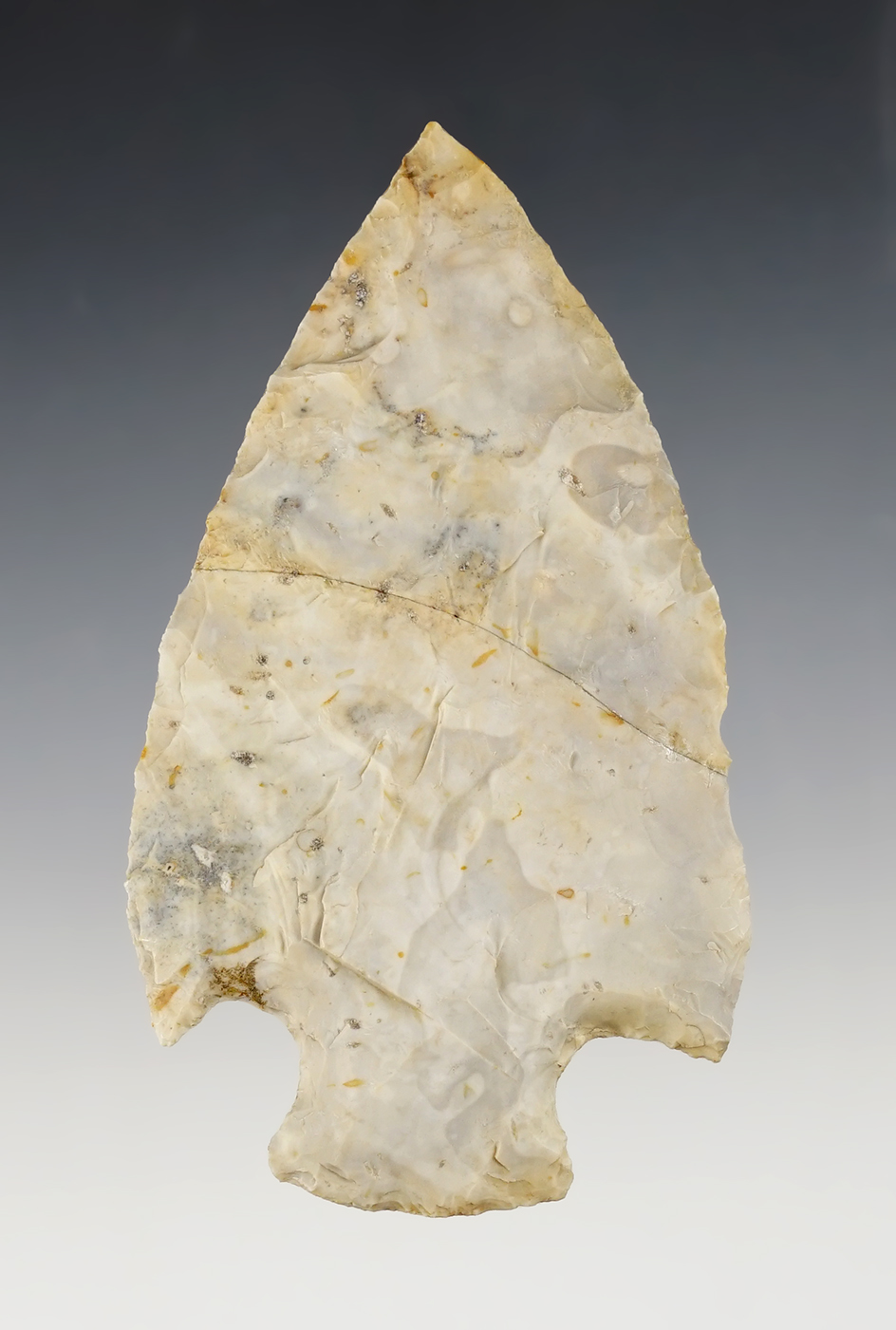3 13/16" Hopewell found at the Green Creek Site, Sandusky Co., Ohio by Tim Edwards. 