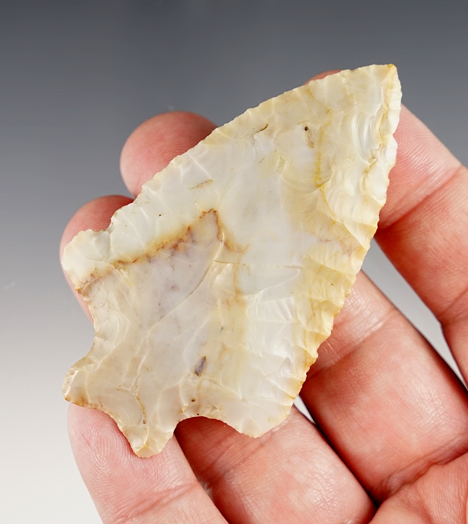 Nice! 3" Flint Ridge Flint Ohio Heavy Duty that is near first stage with excellent mineral deposits. 