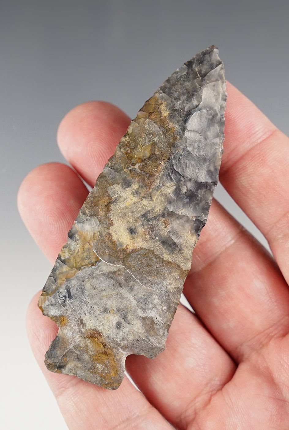  3 3/8" Heavy Duty made from beautiful multi-color Coshocton Flint found in Ohio.