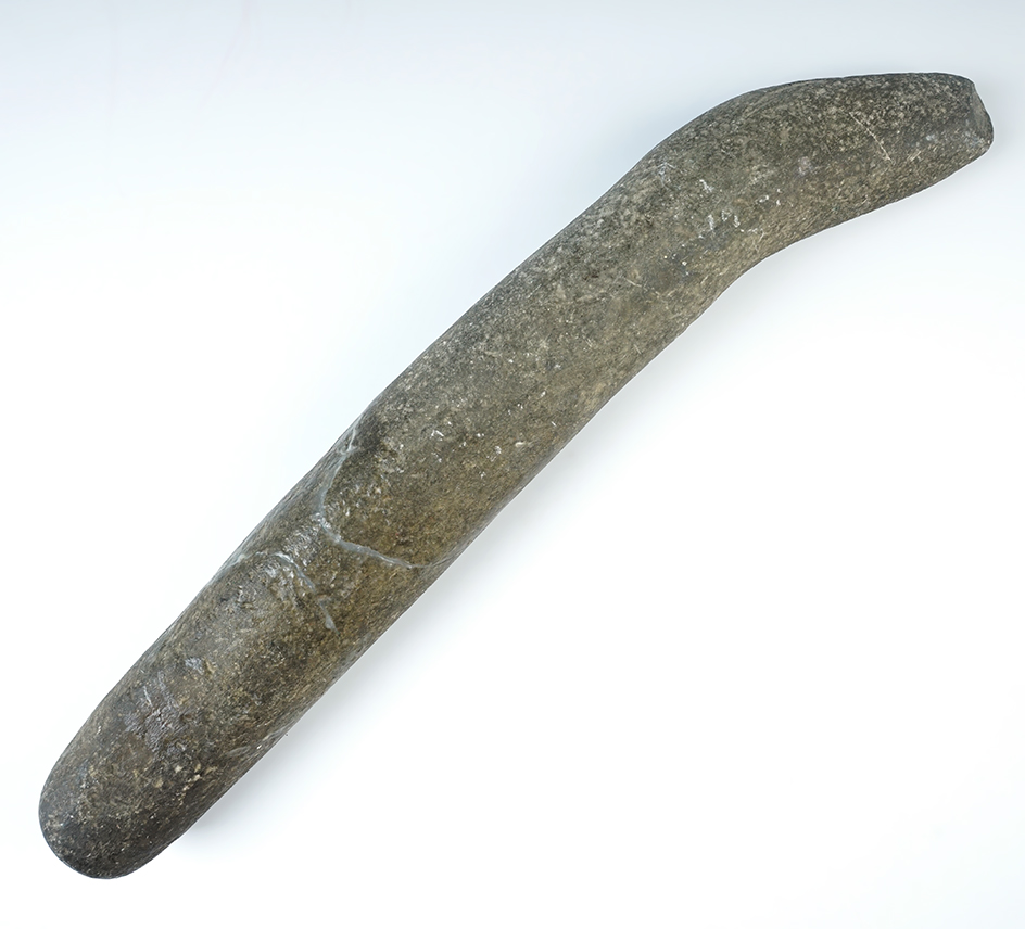 Massive 15 1/2" Pestle found in Maryland. Broken and glued. 