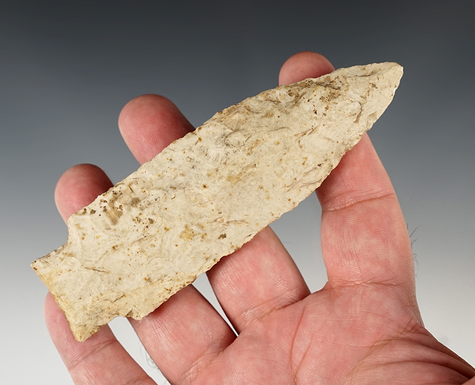 4 13/16" Stemmed Knife found in Pike Co., Illinois.