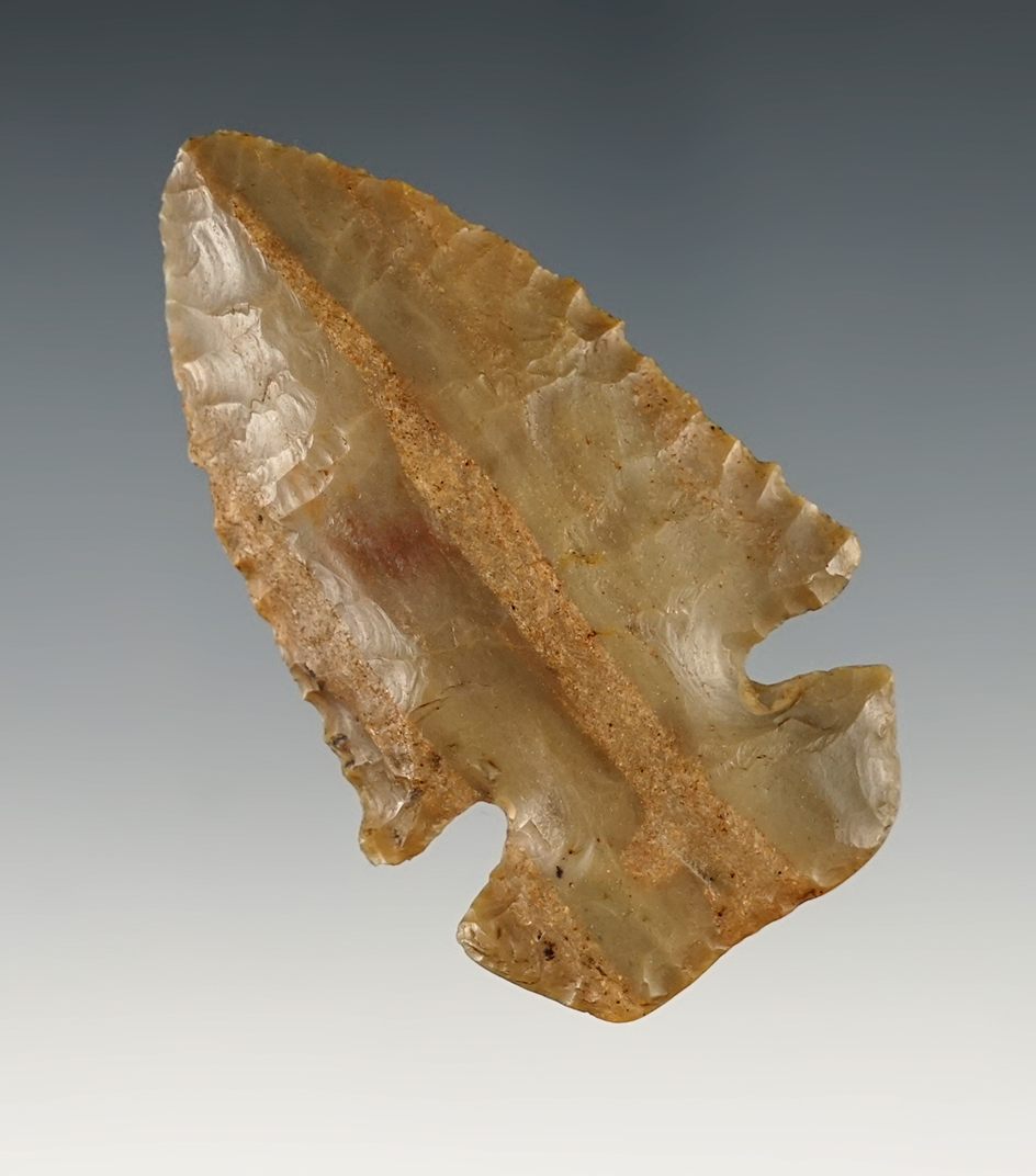 2 5/8" Classic Dovetail made from colorful Carter Cave Flint. Found in Southern Ohio.