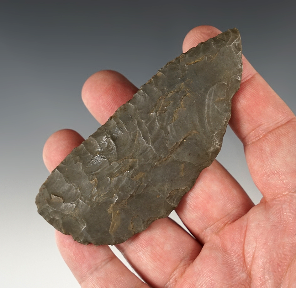 Heavily patinated 3 15/16" Blade found near the Ohio River.