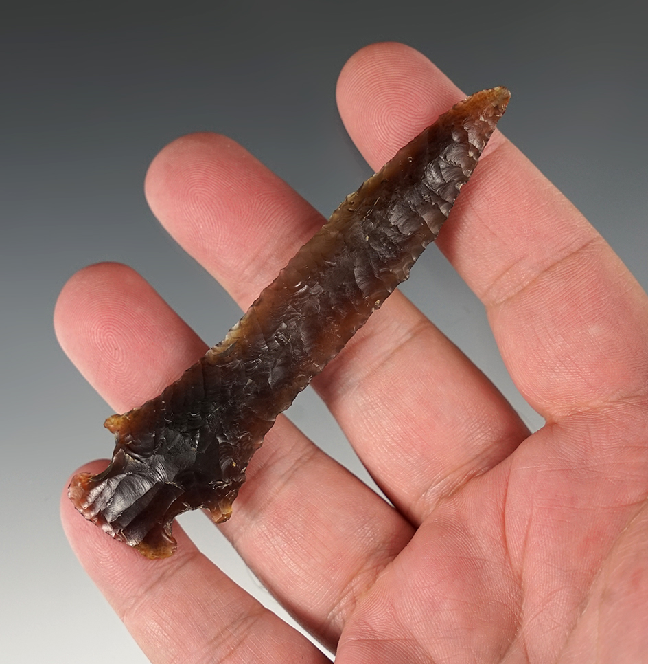 3 3/4" Chilcotin Plateau made from Agate, found near the Columbia River. Bennett COA.