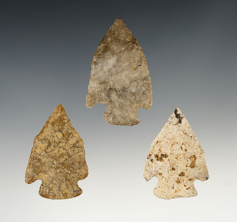 Set of 3 Pentagonals found in Ohio, largest is 2 1/16".