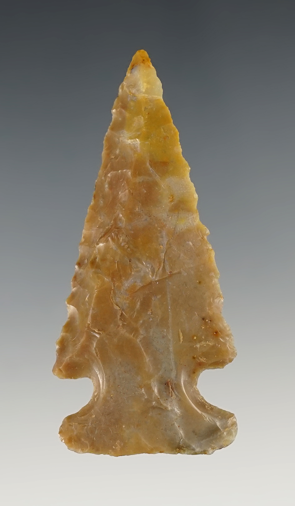 2 11/16" Archaic Thebes Bevel made from beautiful Flint Ridge Flint. Found in Ohio.