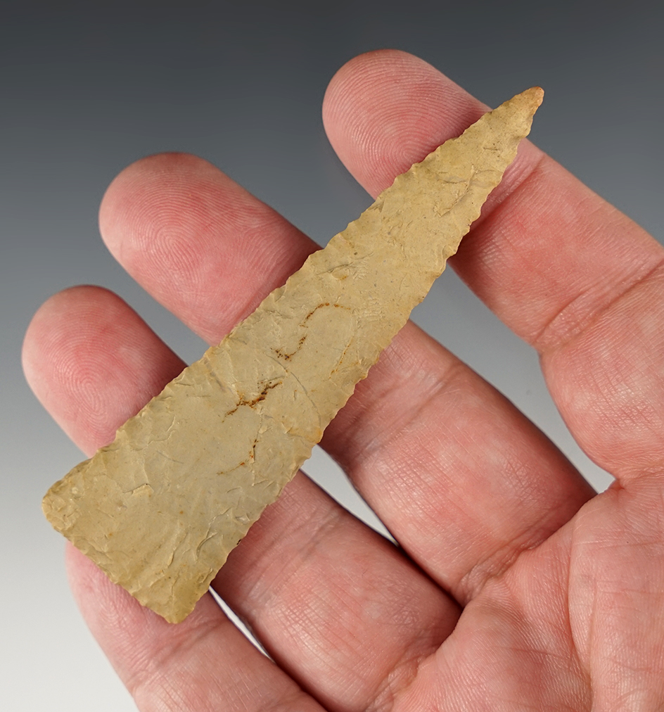 Exceptional! 3 3/8" Mississippian Period Madison Triangle found in Henry Co., Tennessee.