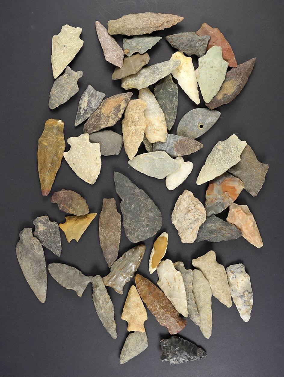 Set of 50 points found in the Northeastern U.S. The largest is 2 3/4".