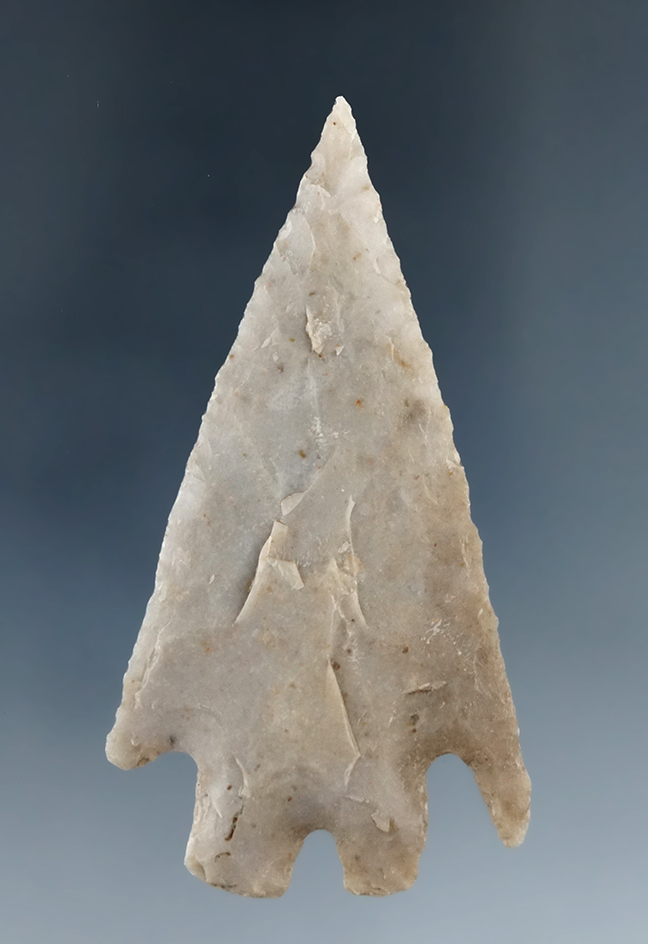 2 5/8" thin, well flaked and nicely styled Montell found in Texas.