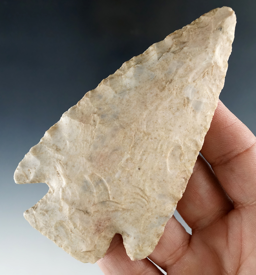 4 1/16" large Cornernotch Knife found near the Niangua River, Camden Co., Missouri.