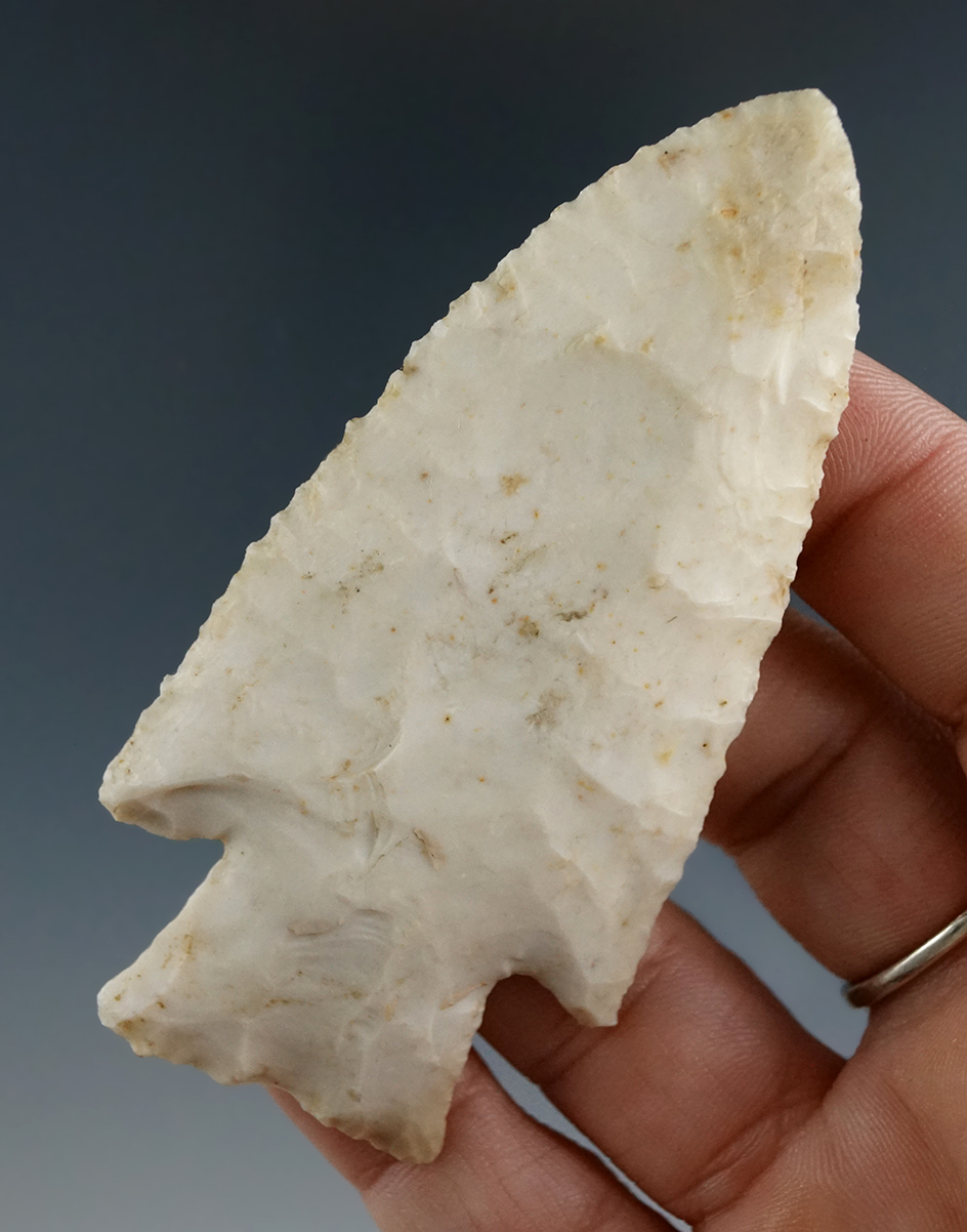 3 1/4" classic style Hardin found in Pike Co., Illinois in excellent condition.  Dickey COA.