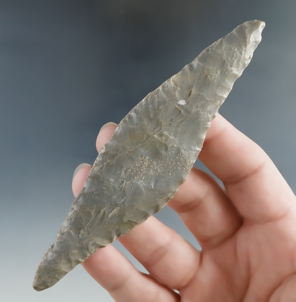 4 11/16" Harahey Knife found in Illinois.