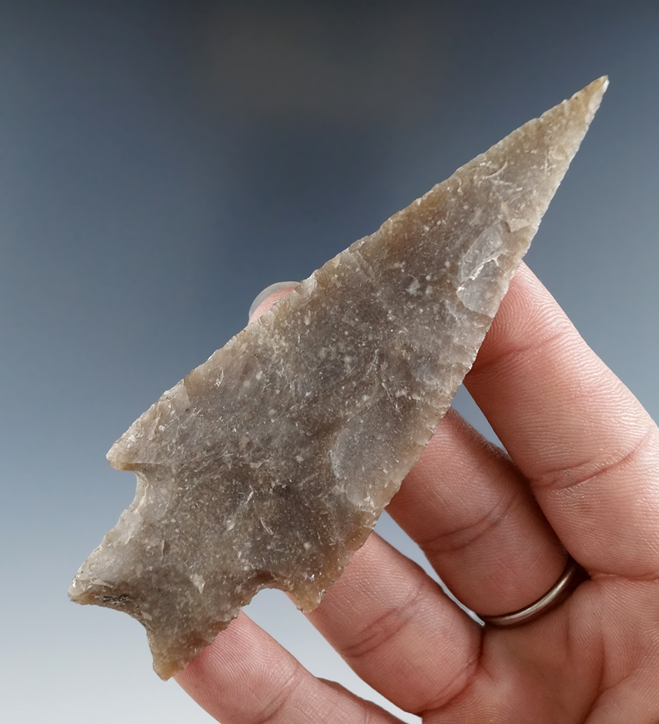 Exceptional 3 7/8" Pedernales - high quality material - Bandura Co., Texas - Rogers COA.