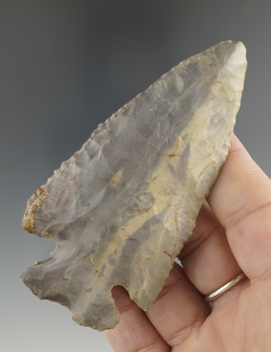 3 5/8" Notch Base Dovetail made from beautiful multi-colored material found in Illinois.