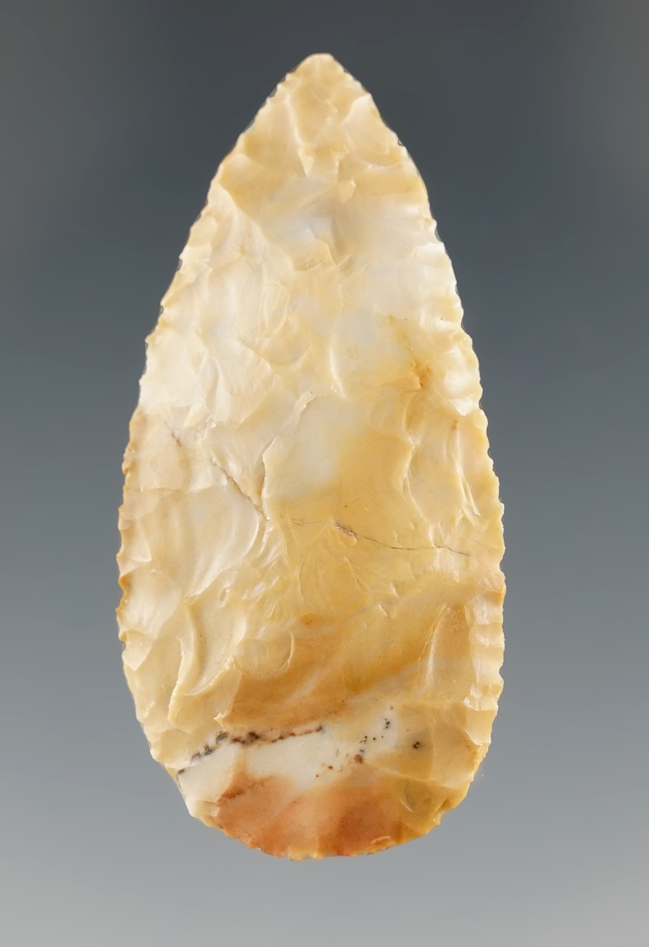 1 13/16" Cascade Blade made from attractive multi-colored agate found in Washington.